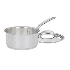 Chef's Classic™ Stainless 1 Qt. Saucepan with Cover