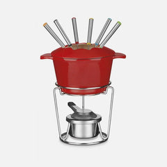 Chef’s Classic™ Enameled Cast Iron 13-Piece Fondue Set