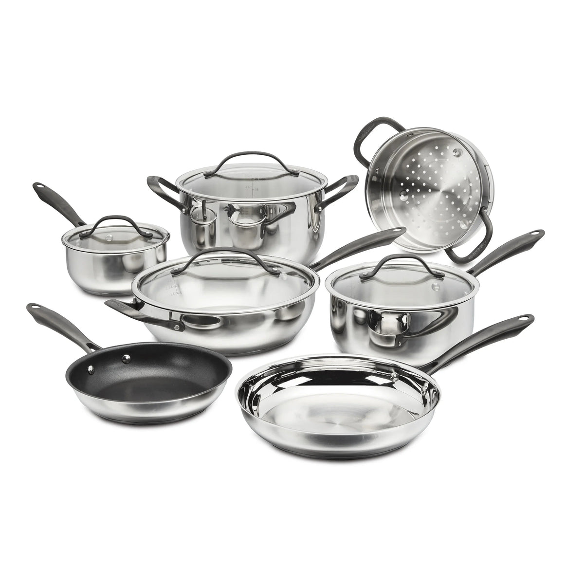 Radiant Pro Stainless with Brushed Titanium Finish 11-Pc Set