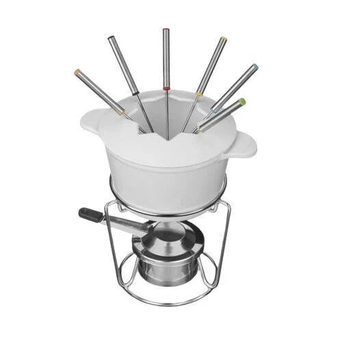 Chef’s Classic™ Enameled Cast Iron 13-Piece Fondue Set