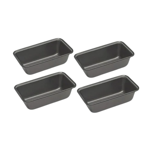 4-pc 5.5" x 2.5" Mini Loaf Pan Set