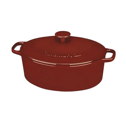 Chef’s Classic™ Enameled Cast Iron Cookware 5.5 Quart Oval Covered Casserole